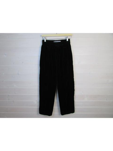 Other Designers Paradoxe Paris Avant Garde Black Velour Pants