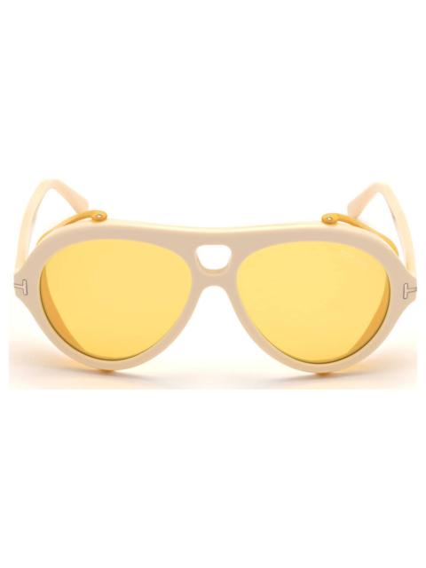TOM FORD Tom Ford Neughman Amber Pilot Men's Sunglasses FT0882 25E 60