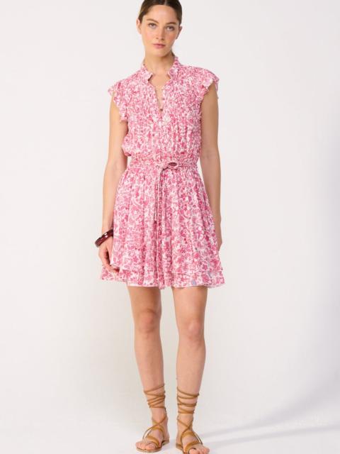 Poupette St Barth Mini Dress Callie - Pink Tiare