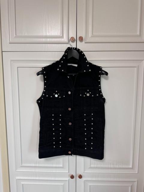 Givenchy Givenchy studded denim vest with jewel-studded details