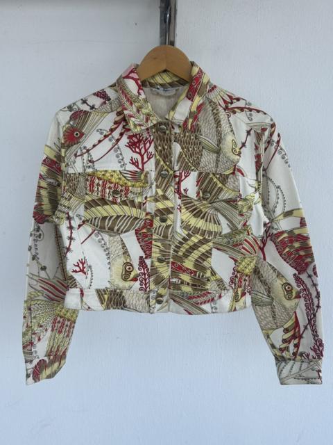 FERRAGAMO Salvatore Ferragamo Koi Fish Woman Collar Jacket