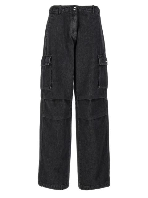 COPERNI Coperni Women 'Denim Wide Leg Cargo' Jeans