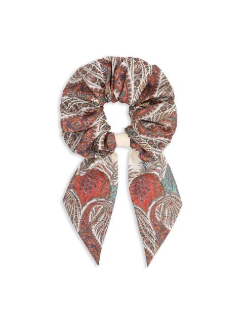 Zimmermann PRINTED SILK TIE SCRUNCHIE