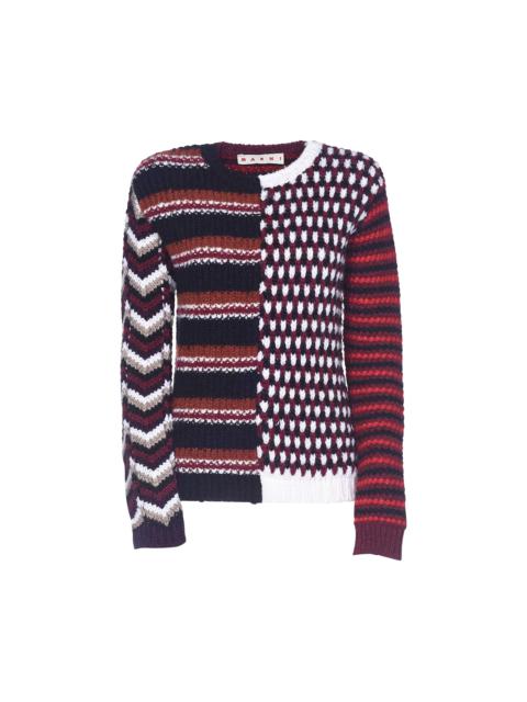 Marni Marni Roundneck Sweater 'Wine'