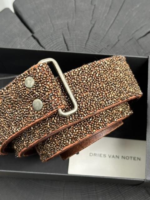 Dries Van Noten Dries Van Noten beaded leather belt