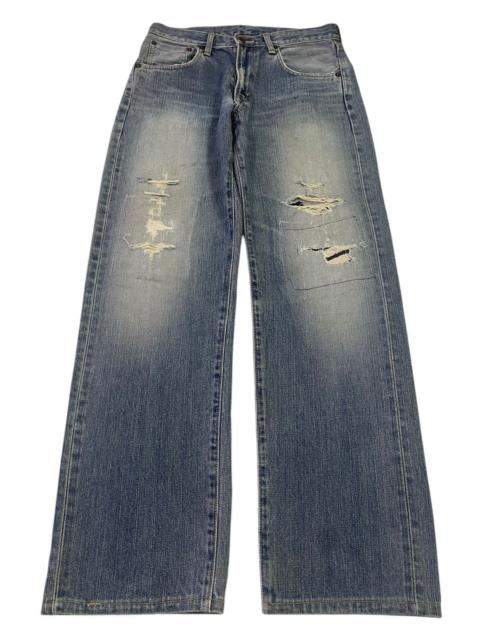 Other Designers Vintage Edwin 505x Faded Wash Distressed Loose Jeans