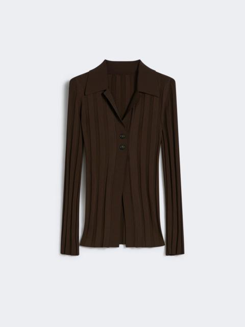 Sportmax ALBIO1234 Shiny viscose cardigan - RUNWAY