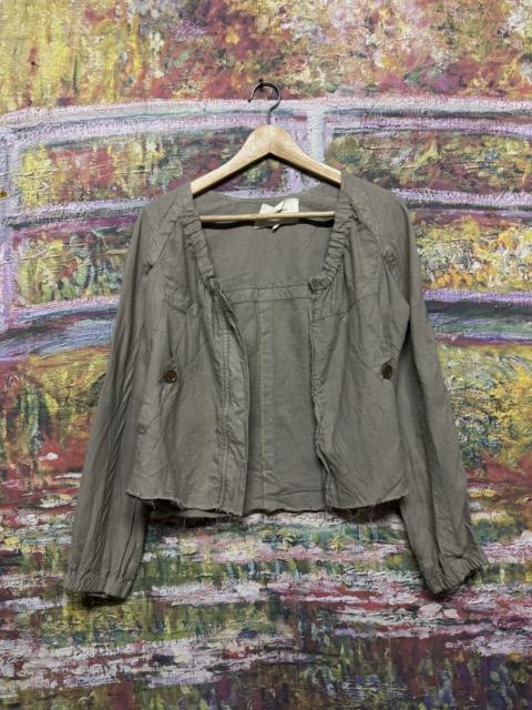 Isabel Marant Isbel marant Lightweight Cropped Jacket with Ruffled Neck