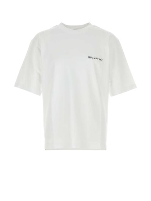 DSQUARED2 Dsquared Men White Cotton Oversize T-Shirt