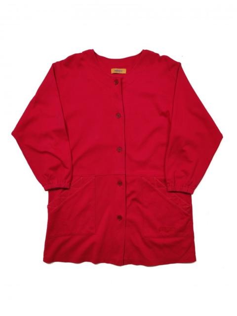 KENZO Maison Red Femme Apron Jacket Coat Parka