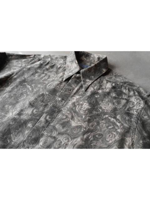 Other Designers Thierry Mugler 1980s Marble Print Long Sleeve Shirt