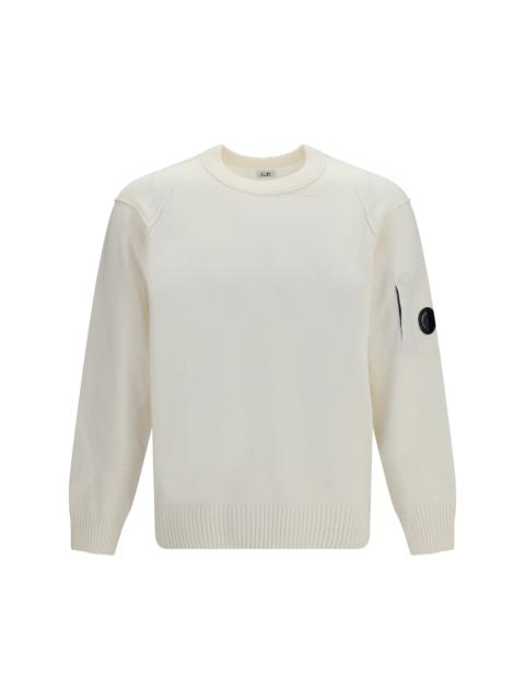 C.P. Company C.P. Company GRS Lambswool Crewneck Sweater Gauze White