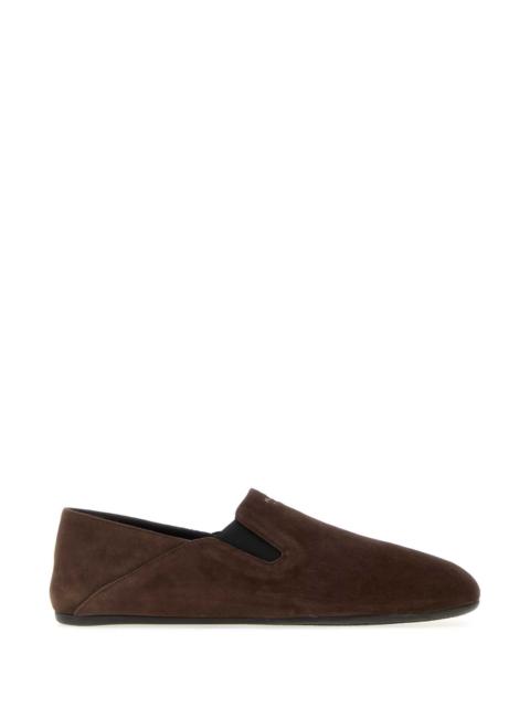 Prada Prada Men Chocolate Suede Loafers