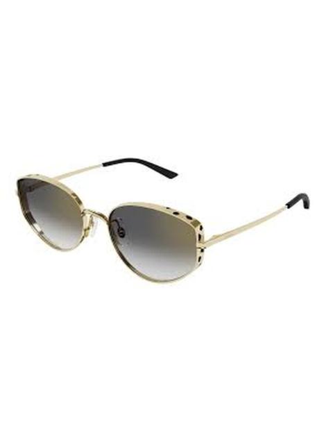 Cartier Cartier Panthere de Cartier Grey Cat Eye Ladies Sunglasses CT0300S 001 58