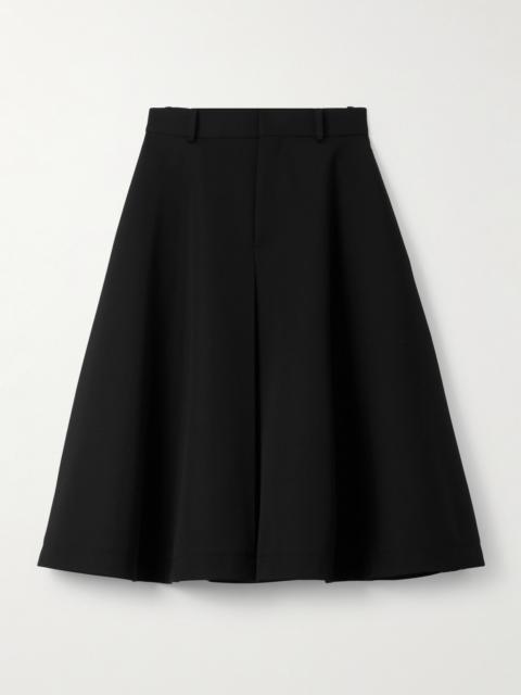 Bottega Veneta Grain De Poudre Wool Midi Skirt
