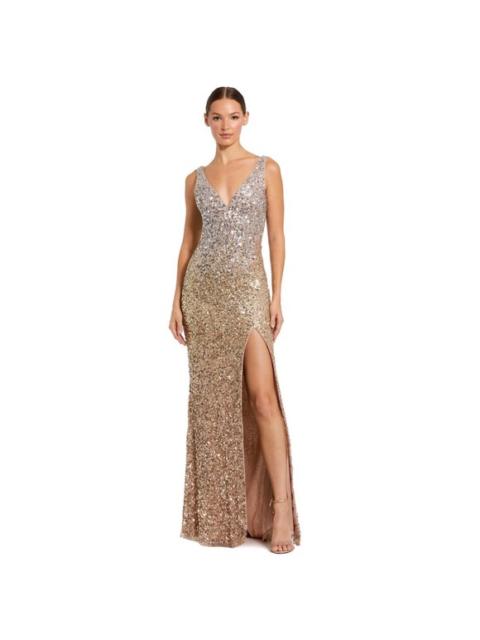 Other Designers New! MAC DUGGAL 1068 Sequined
Sleeveless V Neck Side Slit Gown
Ombré Sz 6
$338