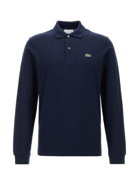 LACOSTE Navy blue piquet polo shirt