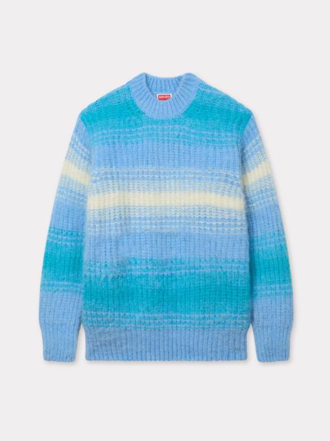 KENZO 'KENZO Speed Stripe' hairy knitted jumper in mixed alpaca wool