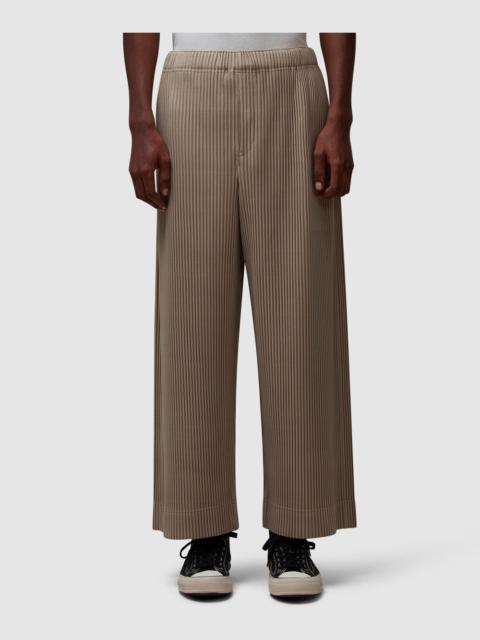 Pleats straight leg pant