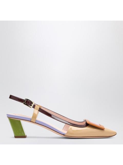 Roger Vivier Roger Vivier Belle Vivier Multicolour Patent Leather Slingback Women
