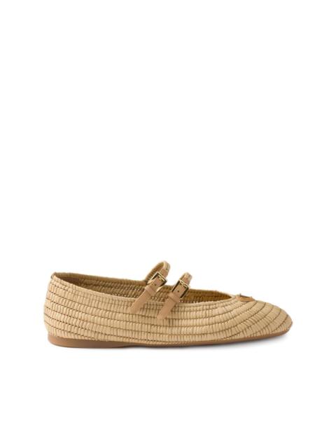 woven ballerina shoes