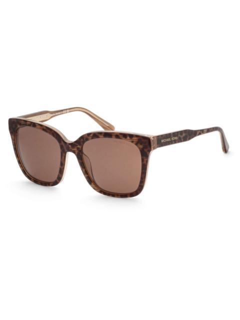 MICHAEL KORS Michael Kors San Marino Brown Square Ladies Sunglasses MK2163 391773 52