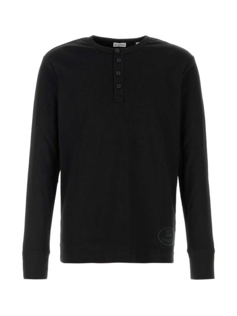 Burberry Burberry Men Black Stretch Cotton T-Shirt