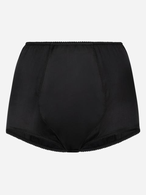 Dolce & Gabbana Satin high-waisted panties