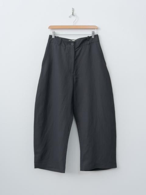 Studio Nicholson CHALCO Wide Crop Pant - Black Grape