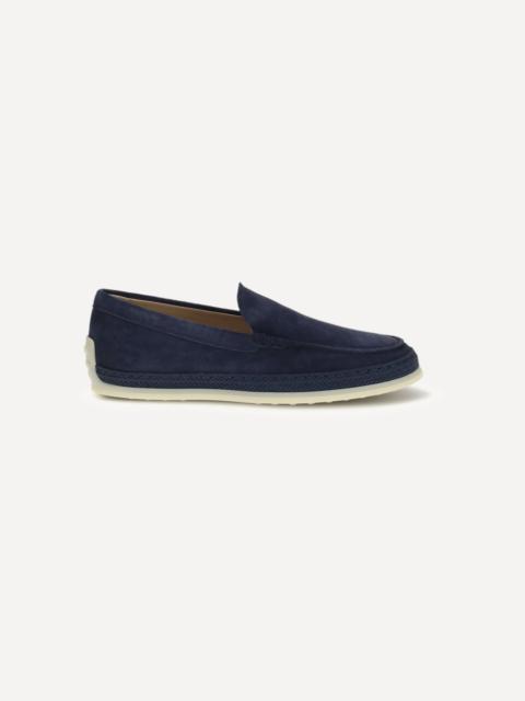 Tod's Raffia and leather Slipper Loafers