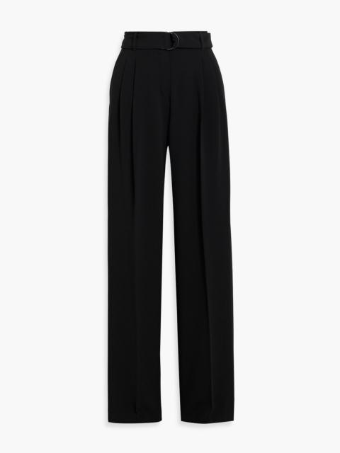 Max Mara Latina belted crepe straight-leg pants