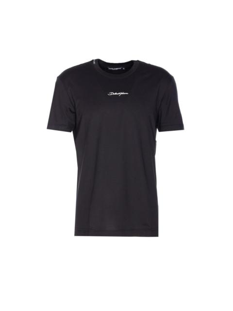 Dolce & Gabbana Dolce&Gabbana Men Dolce&Gabbana Embroidered Patch Logo T-Shirt