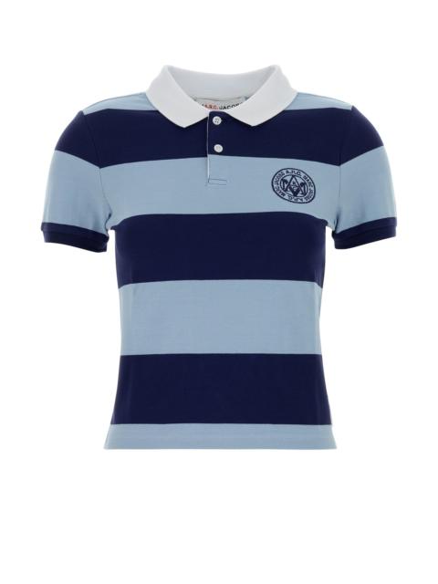 A.P.C. Embroidered stretch piquet A.P.C x Marc Jacobs polo shirt