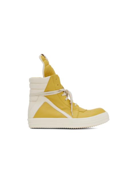 Yellow & White Porterville Geobasket Sneakers