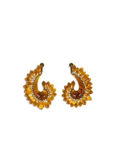 Etro paisley droplet earrings