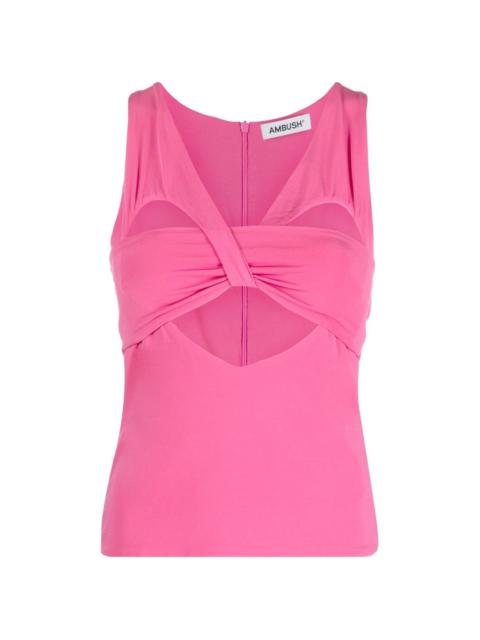 Ambush cut-out sleeveless tank top