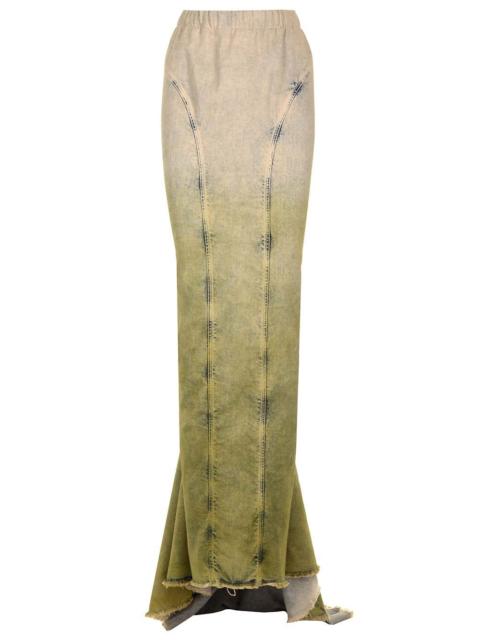 Other Designers Moncler X Rick Owens Women Denim Mermaid Skirt