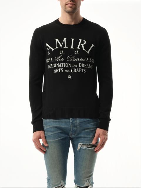 AMIRI Amiri Arts District Sweater in Black