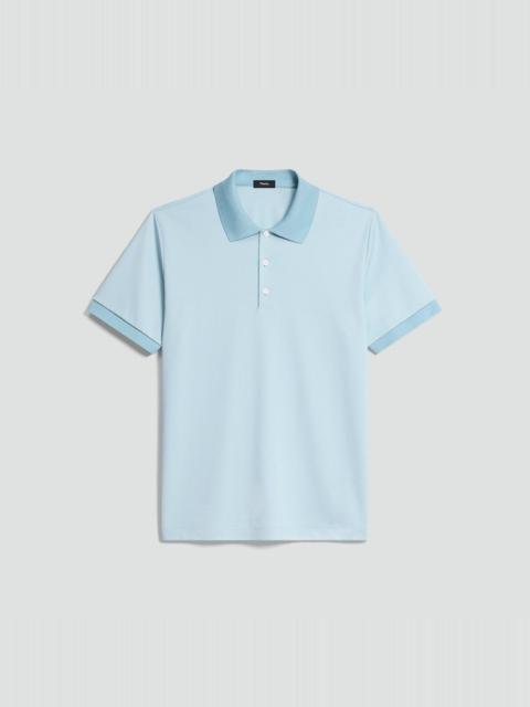 Theory Polo Shirt in Cotton-Blend Jacquard