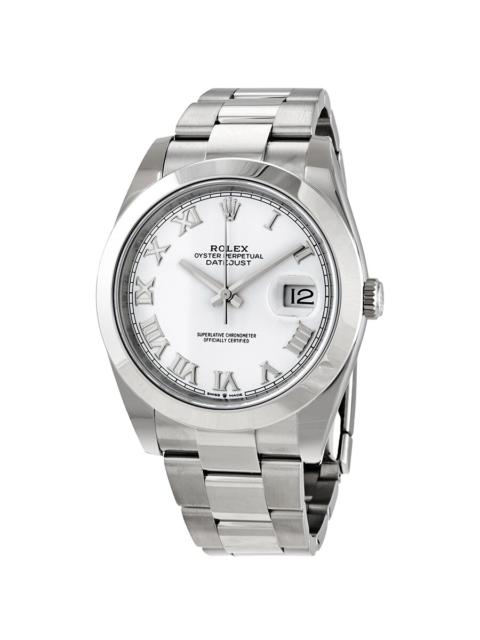 ROLEX Rolex Datejust 41 White Dial Automatic Men's Oyster Watch 126300WSO