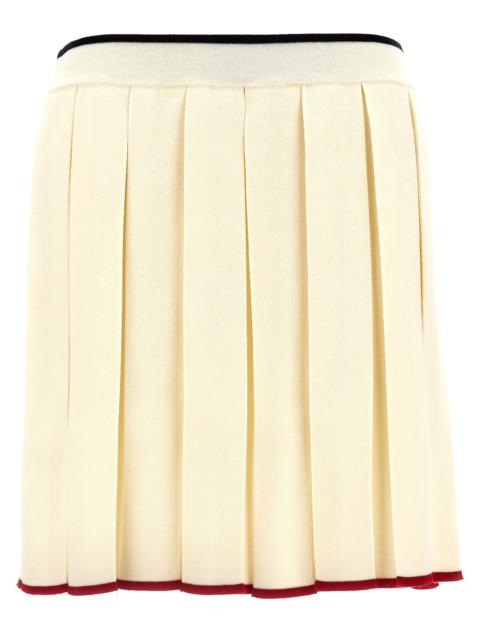 Thom Browne Thom Browne Women Knitted Pleated Skirt