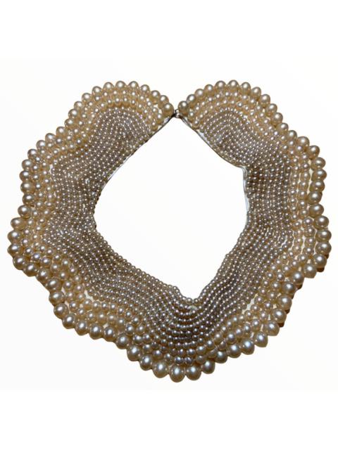 Vintage Pearl Collar Necklace Choker Baar & Beards Japanese Pearl