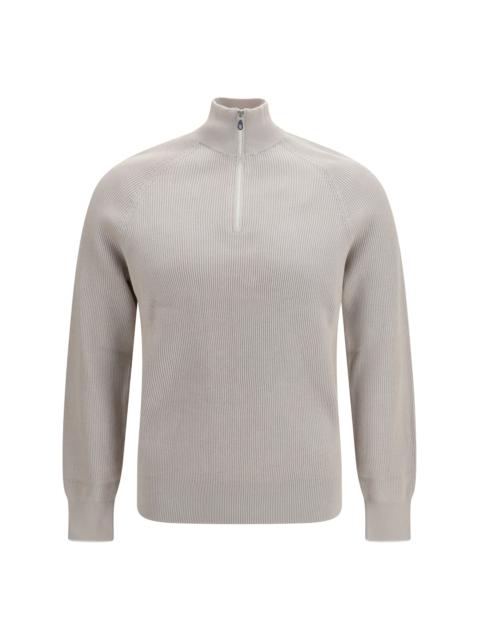 Brunello Cucinelli Brunello Cucinelli Cotton Sweater With A High Neckline