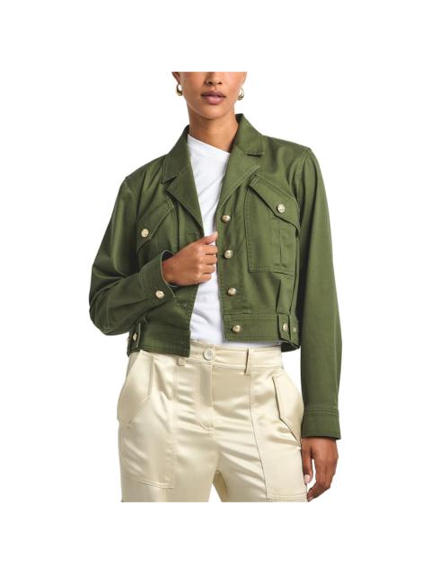 DEREK LAM 10 CROSBY Derek Lam 10 Crosby Celinora Cotton Drill Cropped Jacket