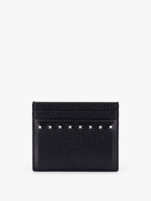 Valentino Valentino Garavani Leather Card Holder Black