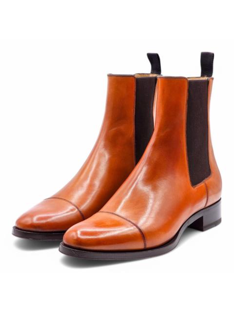 Antonio Chelsea Leather Boots - Brown - EU 42 / US 9 $1350