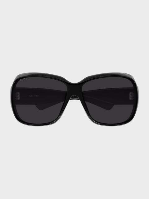 GUCCI Logo 70mm Square Sunglasses