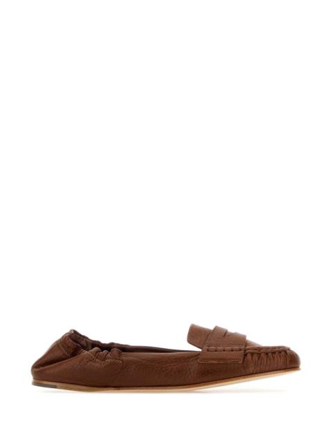 DSQUARED2 Dsquared Women Caramel Leather Loafers