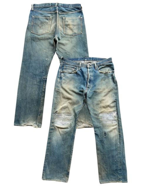 Other Designers Vtg 90s Denime Japan Distressed Mudwash Denim Jeans 36x30
