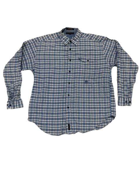 Other Designers Vintage - Vintage Tommy Hilfiger Shirt Flannel Striped
